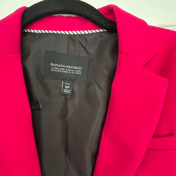 Banana Republic Fuchsia Pink Suit – Long and Lean Blazer (0P) & Sloan Pants (0) - Picture 6 of 9